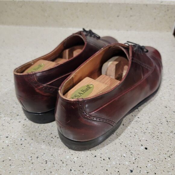 Bostonian Mens 11W Oxford Dress Shoes First Flex 20352 All Leather Lace Up main image 6